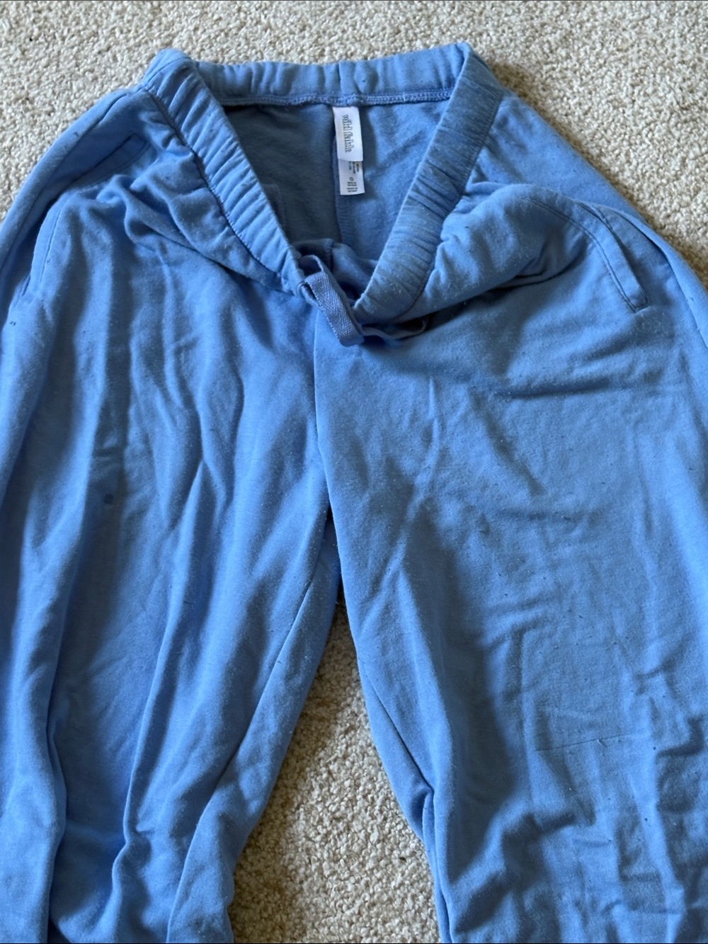 wild fable Blue Fleece Joggers with Drawstring Waist